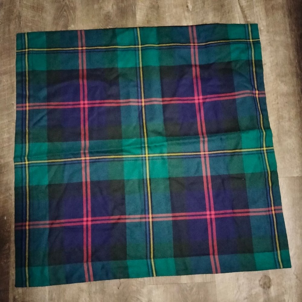 Ralph Lauren Wool Plaid Pillow Cover 30x30/ Brandand New!